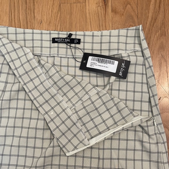 Nasty Gal checkered slit Mini Skirt - Picture 5 of 6